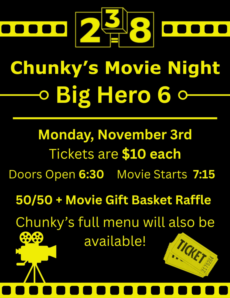 Chunky's Big Hero 6 Fundraiser